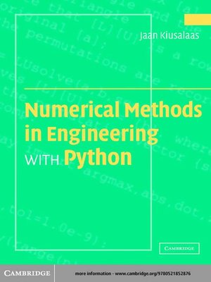 cover image of Numerical Methods in Engineering with Python